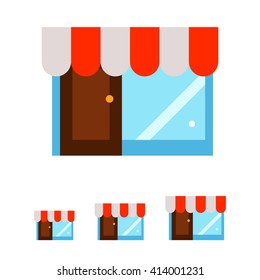 Shop building icon