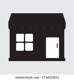 Shop building icon illustration isolated vector sign symbol