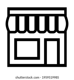 Shop building icon illustration isolated vector sign symbol design