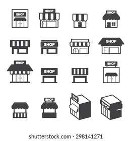 Shop Building Icon Set