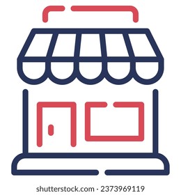 Shop Building Icon for uiux, web, app, infographic, etc