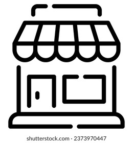 Shop Building Icon for uiux, web, app, infographic, etc