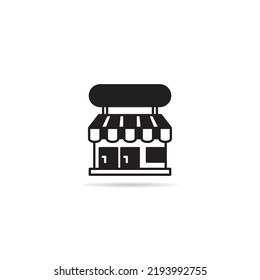 shop building icon vector vector illustration