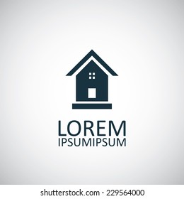 shop building on white background 