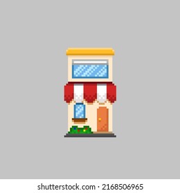 Shop Building Pixel Art Style Stock Vector (Royalty Free) 2168506965 ...