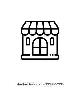 shop building, store front icon