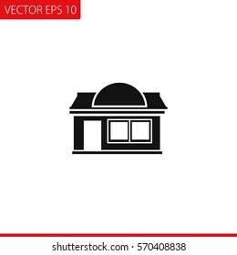 Shop. Building  Vector Icon.