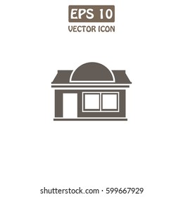 Shop. Building  Vector Icon.