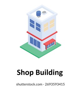 Shop Building Vector icon which can easily modify or edit
