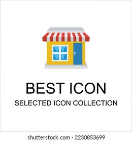 shop building vector illustration can be used for digital and print