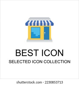 shop building vector illustration can be used for digital and print