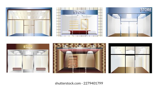 Shop building vector illustration, design isolated white background. EPS10