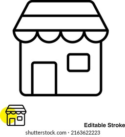 Icono de la línea del vector de construcción