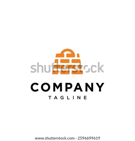 Shop Bulding Material Logo Icon Vector