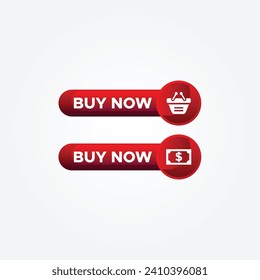 Shop Button Illustration Design Vector Set