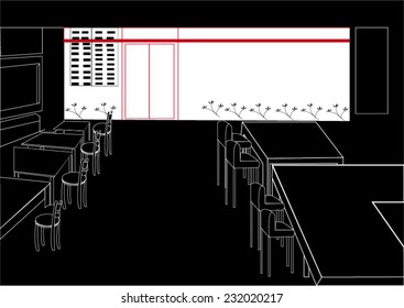 Shop cafe vector 