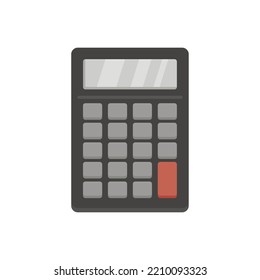 Shop calculator icon. Flat illustration of Shop calculator vector icon isolated on white background