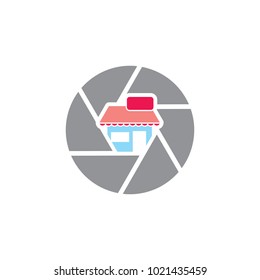 Shop Camera Logo Icon Design