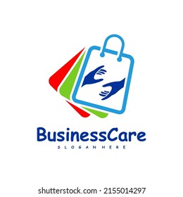Shop Care logo design vector. Icon Symbol. Template Illustration