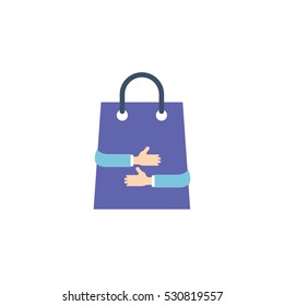 Shop Care Vector Logo Design Element