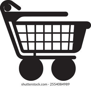 shop cart, basket, bag icon, buy and sale symbol. Full and empty shopping cart.