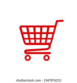 Shop cart icon, buy symbol. Shopping basket icon sign – vector