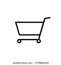 shop cart icon symbol online basket vector illustration