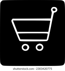 ilustración de diseño de símbolo vectorial de icono de carro de tienda