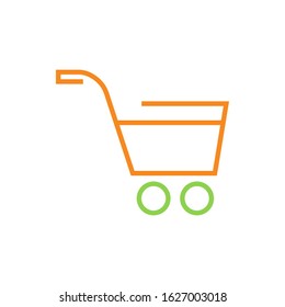 Shop cart logo template vector icon design