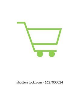 Shop cart logo template vector icon design