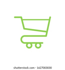 Shop cart logo template vector icon design
