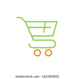 Shop cart logo template vector icon design