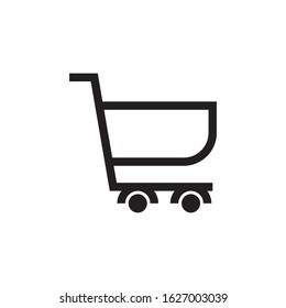 Shop cart logo template vector icon design