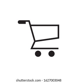 Shop cart logo template vector icon design