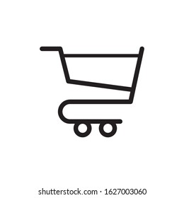 Shop cart logo template vector icon design
