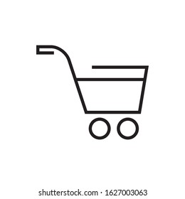 Shop cart logo template vector icon design