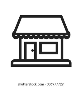 Shop, center, building icon vector image.Can also be used for building and landmarks . Suitable for mobile apps, web apps and print media.