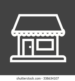 Shop, center, building icon vector image. Can also be used for building and landmarks . Suitable for mobile apps, web apps and print media.