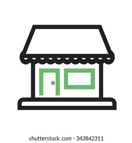 Shop, center, building icon vector image.Can also be used for building and landmarks . Suitable for mobile apps, web apps and print media.
