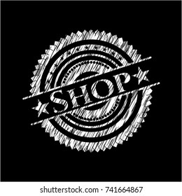 Shop chalkboard emblem