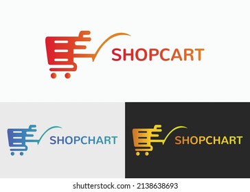 Shop Chart Icon Vector LogoTemplate. Chart. Shop. Store. E-commerce. Market. Commercial. App Store. Shop. Buy.