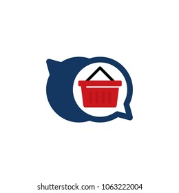 Shop Chat Logo Icon Design