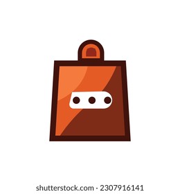 shop chat logo vector business illustration.