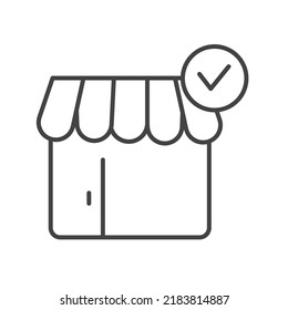 shop and check icons  symbol vector elements for infographic web