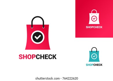 Shop Check Logo Template Design