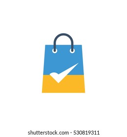 Shop Check Vector Logo Design Element