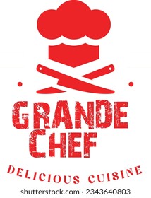 shop chef delicious food logo
