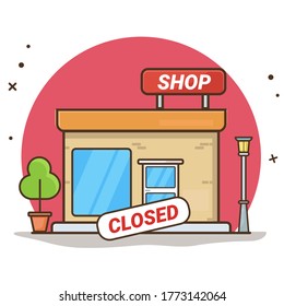 49 Street With Closed Down Shops Stock Vectors, Images & Vector Art |  Shutterstock