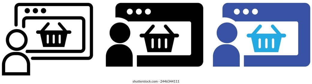 shop collection icon. online shop icon set 