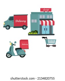 Shop and deliver cars and motorcycles.